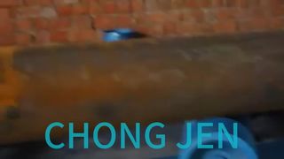 Máy phun cát bên trong ống thép làm sạch bề mặt